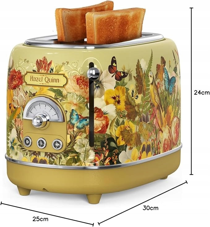 Toaster Retro Hazel Quinn 815W 2 Slices 6 Levels Defrosting Power rating 815 W