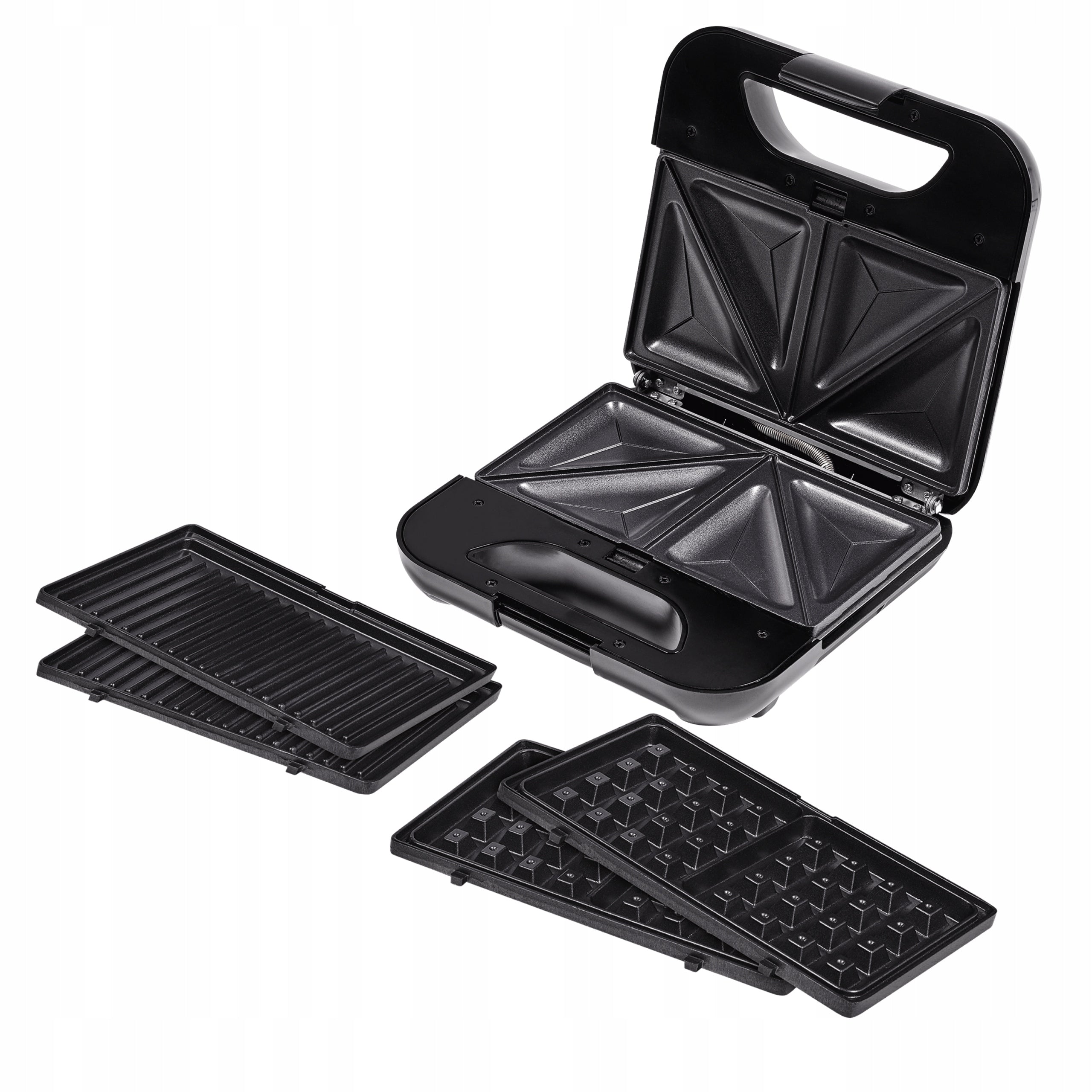 Toaster Sandwich Grill Waffle 3in1 RAVEN ES010 800W triangles squares