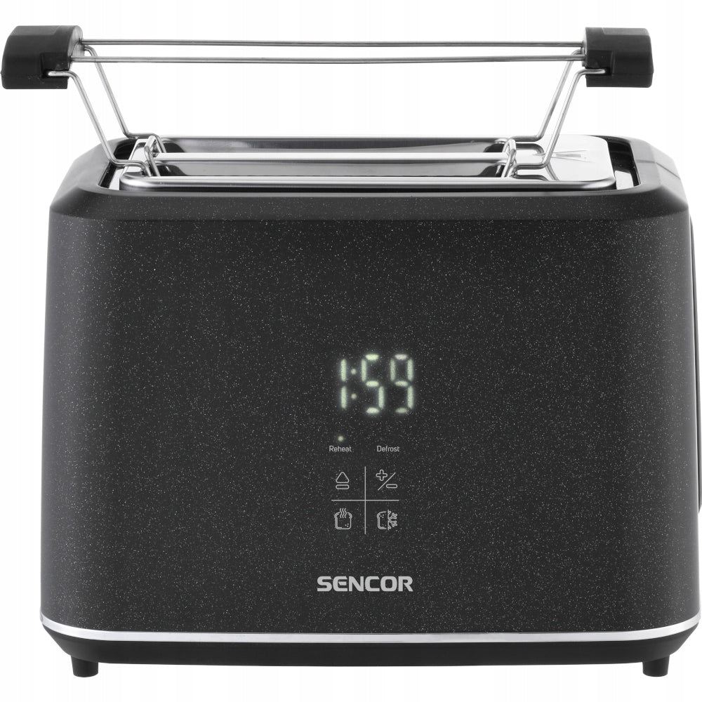 Toaster Sencor STS 0600BK LED Display 2 Toast Black 1080W Defrosting