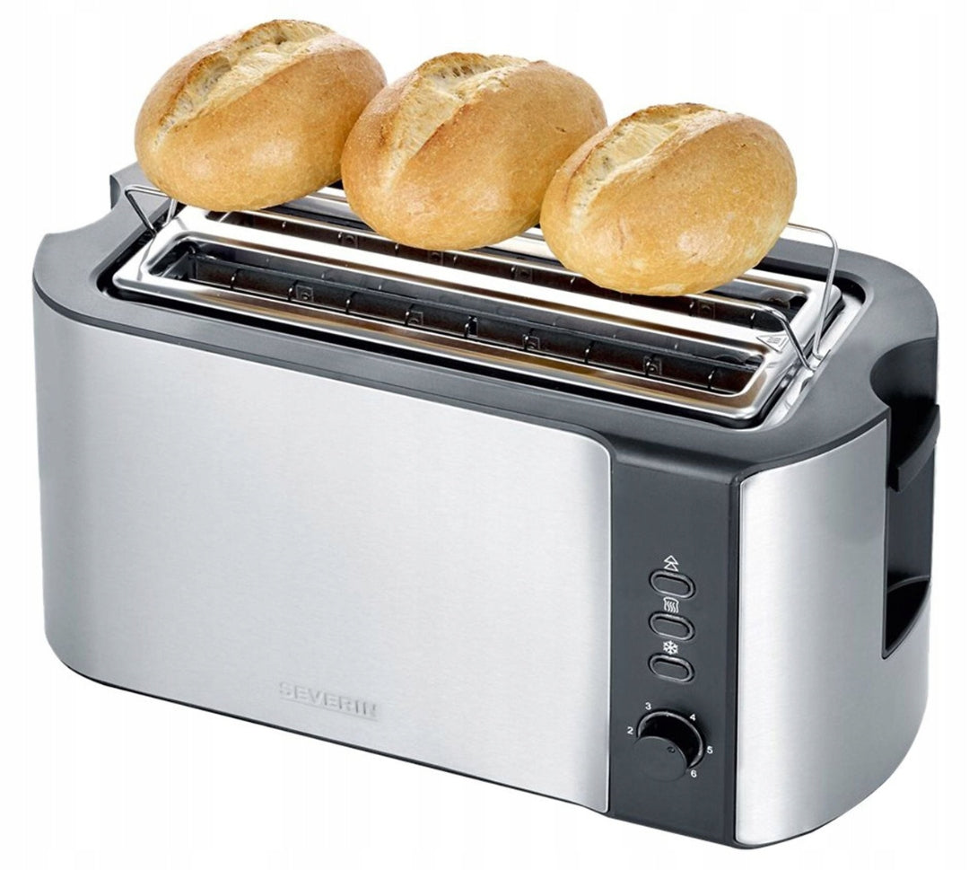 Toaster Severin AT 2590 4 Slices 1400W Defrost Function STAINLESS STEEL Manufacturer code AT 2590