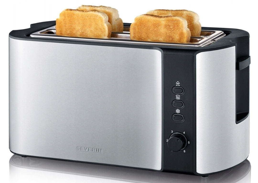 Toaster Severin AT 2590 4 Slices 1400W Defrost Function STAINLESS STEEL