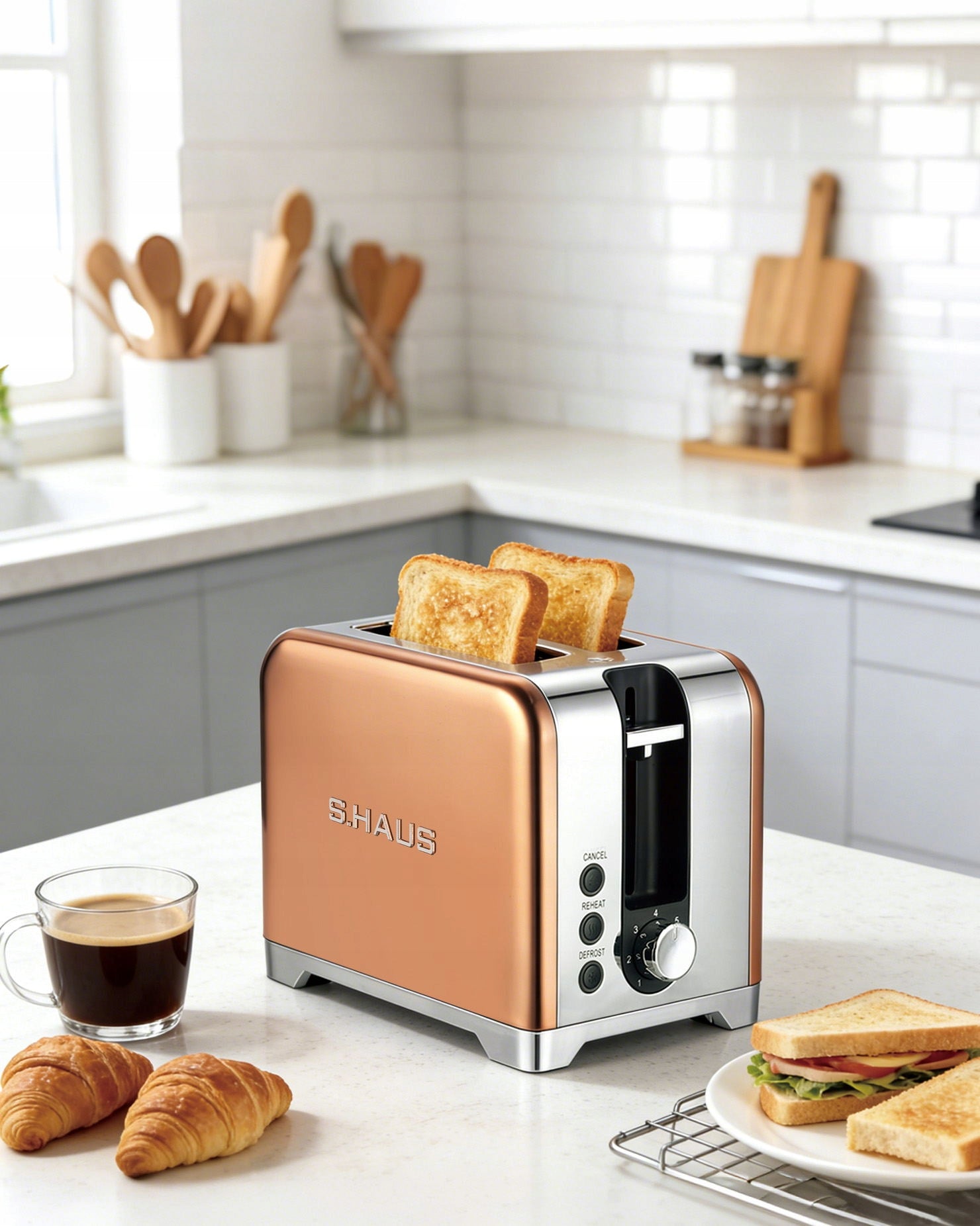 Toaster for 2 slices Swiss Haus SH-TO2020 930W Strong COPPER Brand Swiss Haus