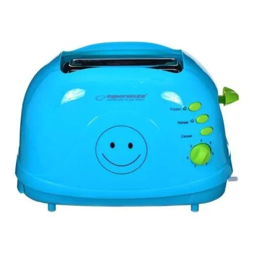 Toaster toaster 750W 7 degree toasting 2 slices Esperanza SMILEY Blue Manufacturer code EKT003B