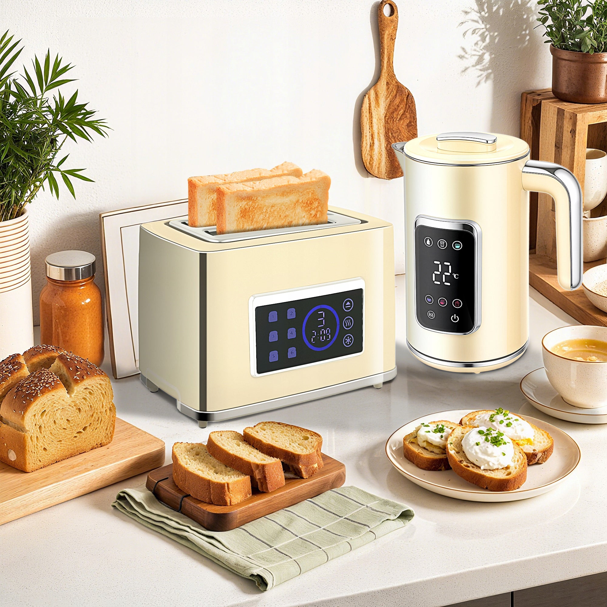 Toaster with 6 degrees of toasting, Memory function, no kettle Packaging status original
