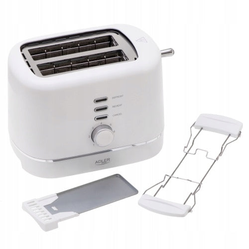 Toaster with Grate for Rolls 7 Levels of Care Defrosting Functions Power rating 850 W