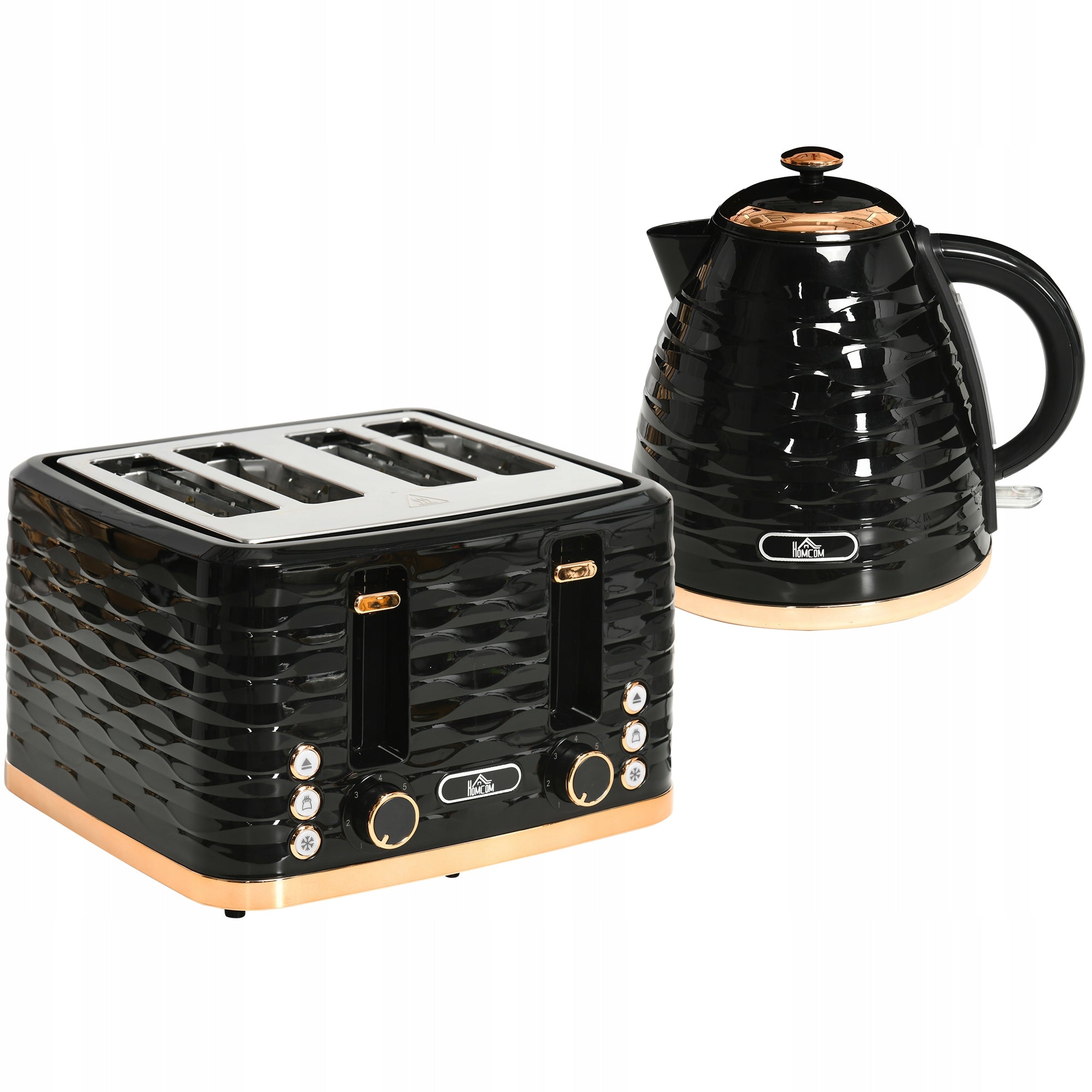 Toaster with kettle for 1,7 l 4 slices