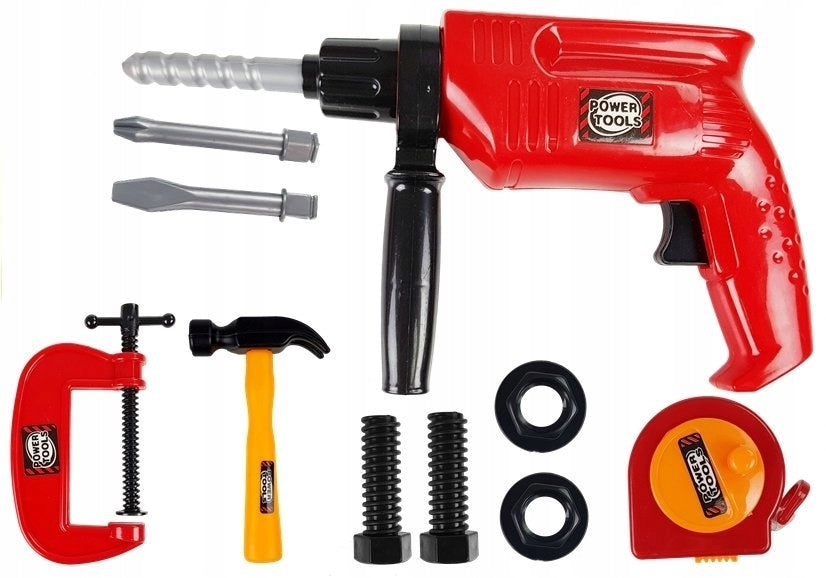 Tool Set in Suitcase Drill Screws Lean Toys Brand LEAN Toys