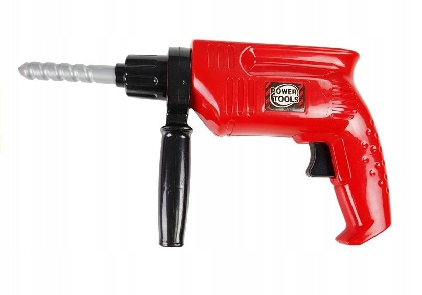 Tool Set in Suitcase Drill Screws Lean Toys Tool type chainsaw