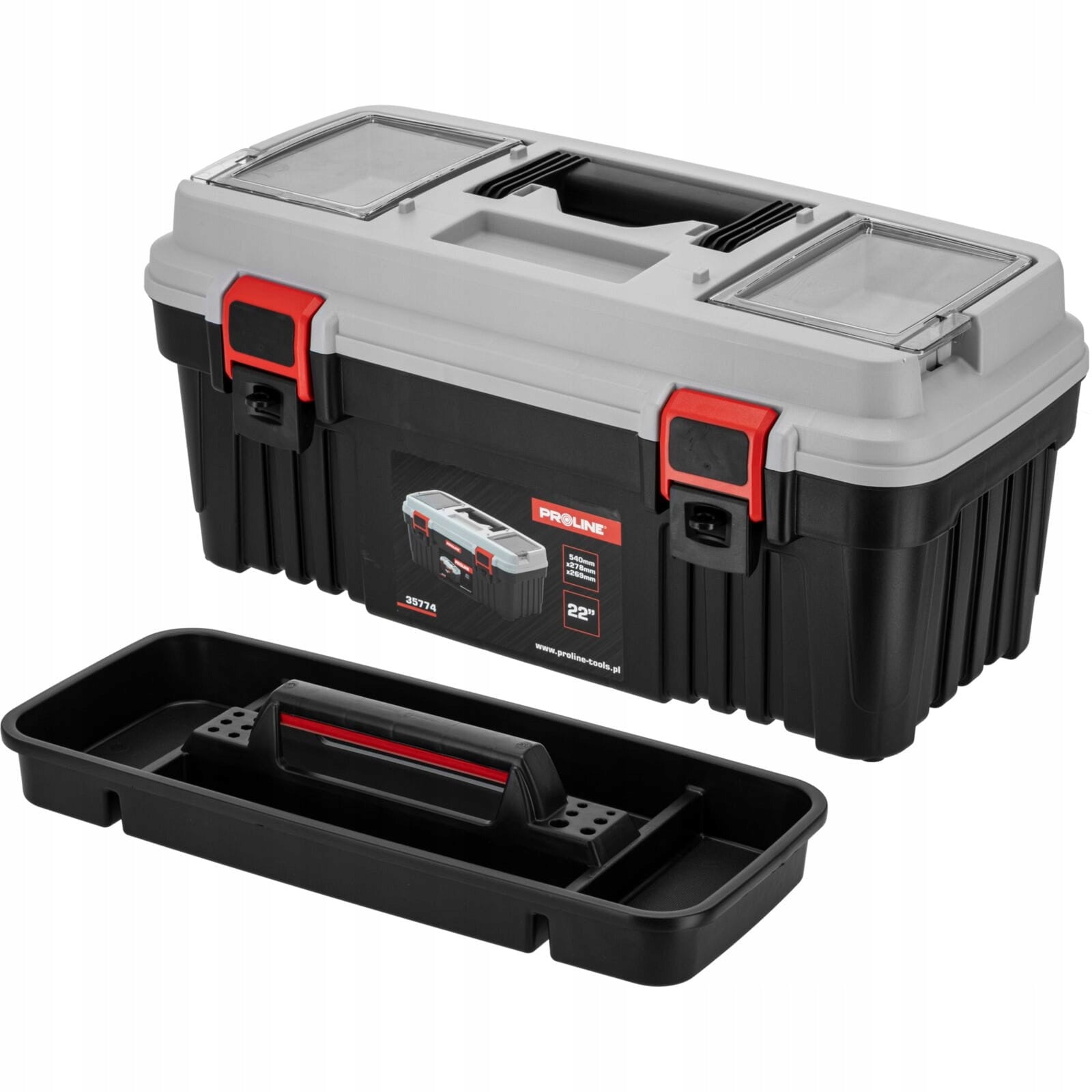 Tool box with buckle, 360 X 195 X 183, Proline