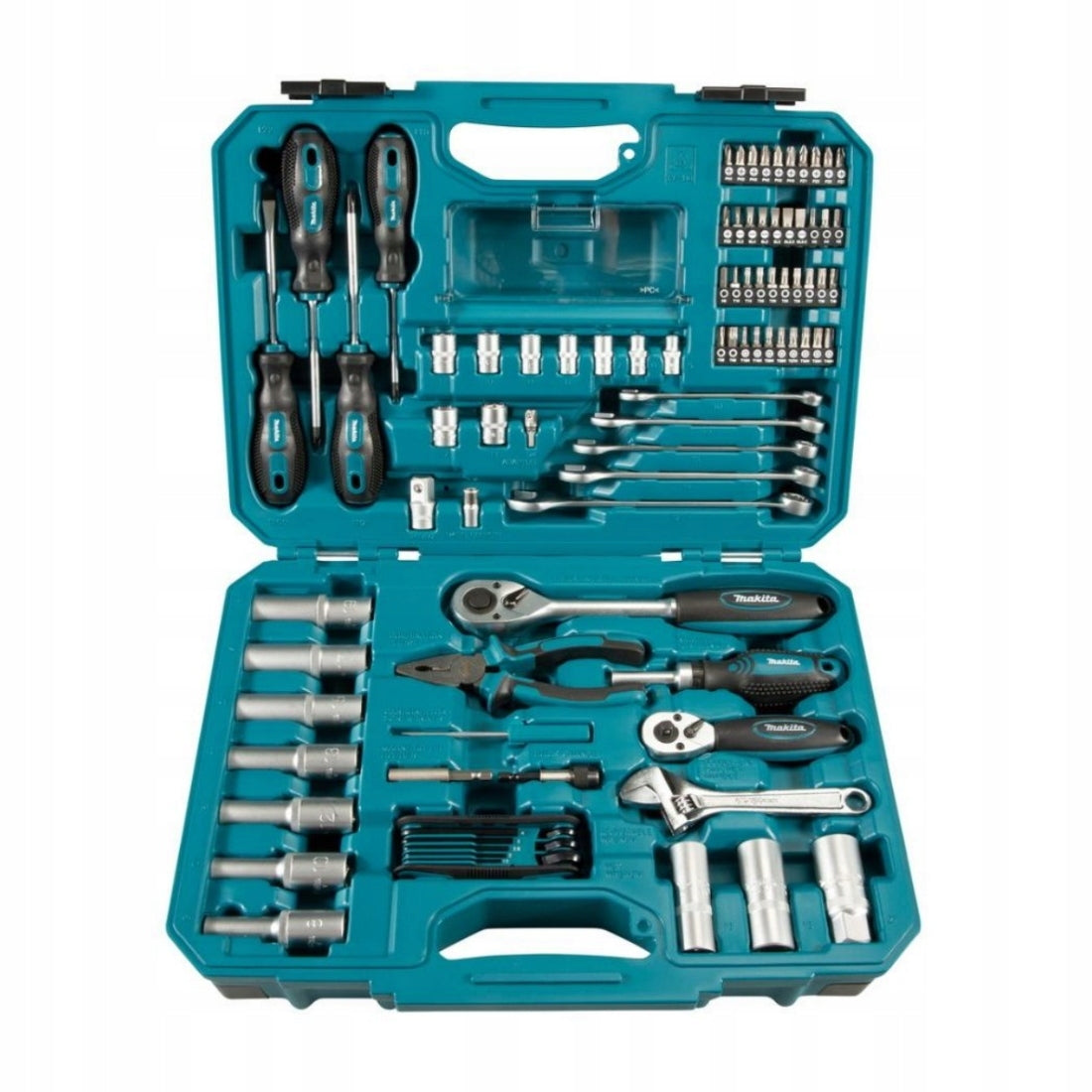 Tool set Makita 87 elements E-08458 keys adapter caps