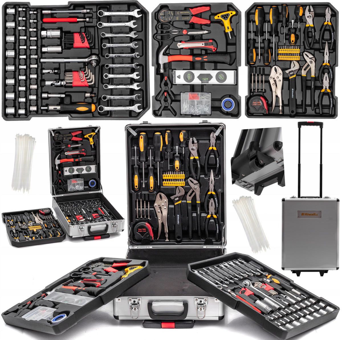 Tool set Pro 750 elements Tool case Wrenches Bits Caps