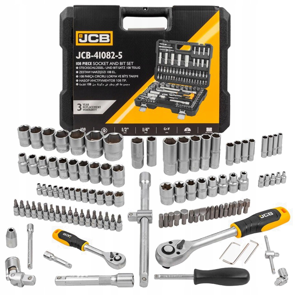Tool socket wrench set 108el. JCB-41082-5 Manufacturer code 56915