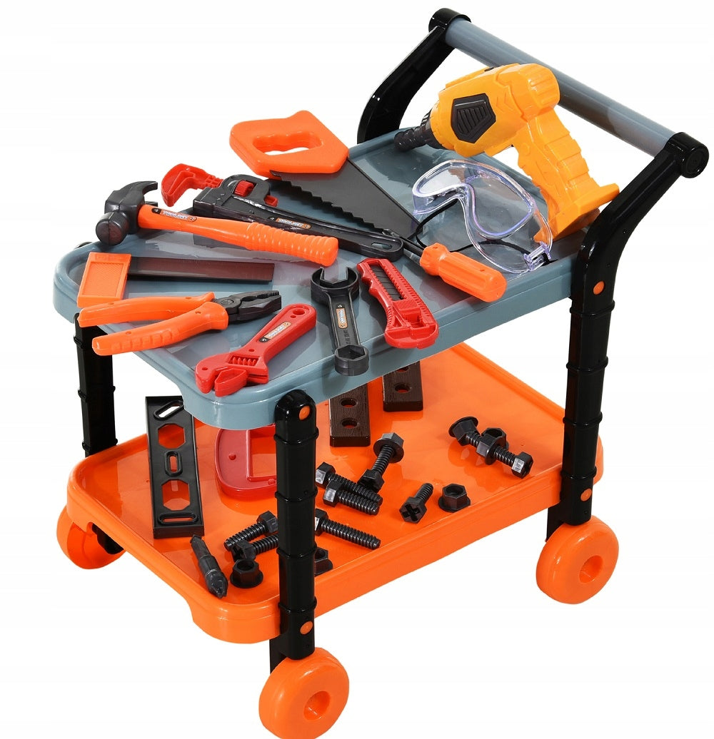 Tool trolley for children 45 el. Tool set + drill 2884 Manufacturer code 2884