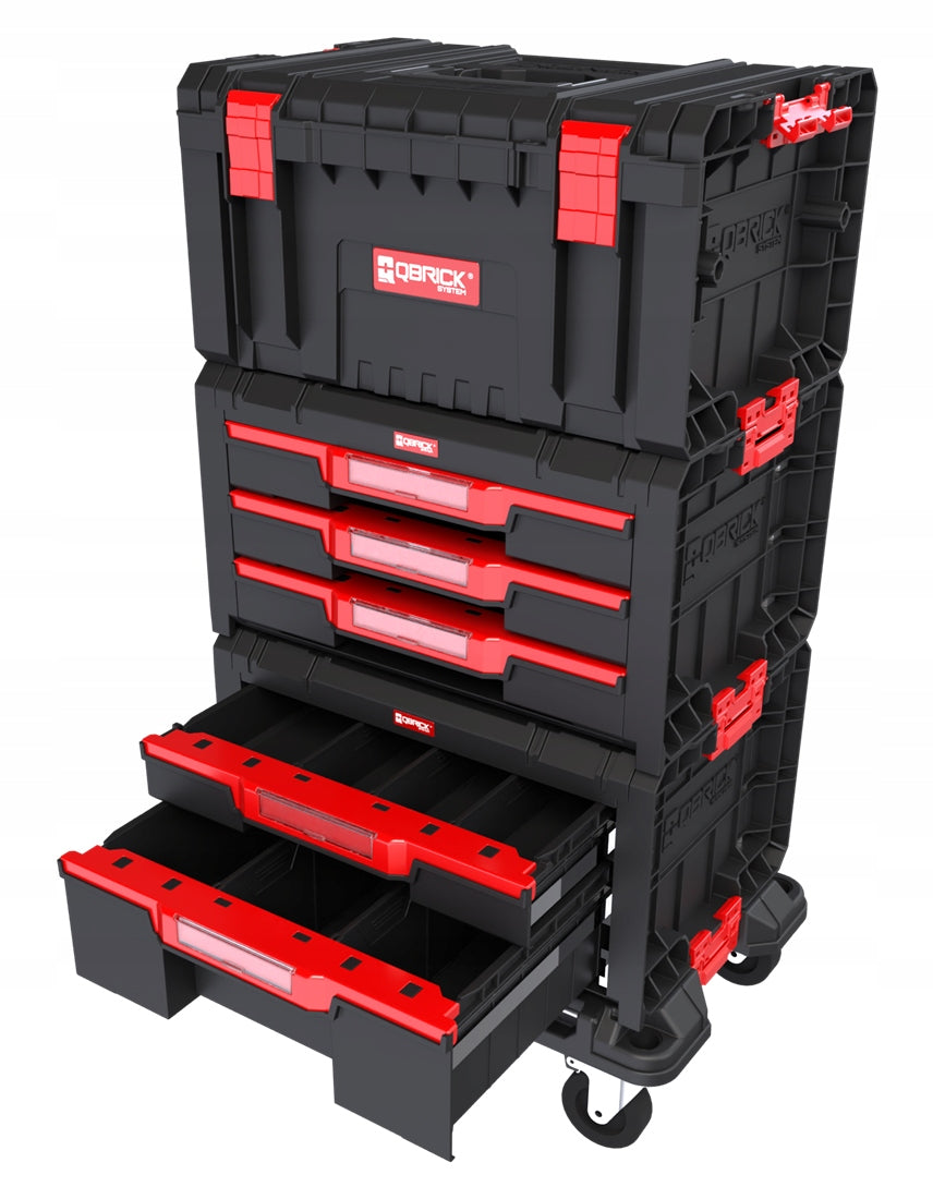 Toolbox on wheels Qbrick Drawer Set 2.0 X