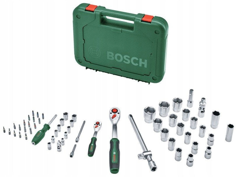 Toolkit with ratchets BOSCH 1600A02Z9G (57 pieces) Certificates of conformity CE