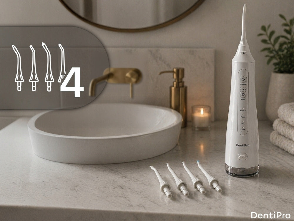 Tooth Irrigator 4 Modes +4 Nozzles - Professional, Wireless, and Stylish Medical device no