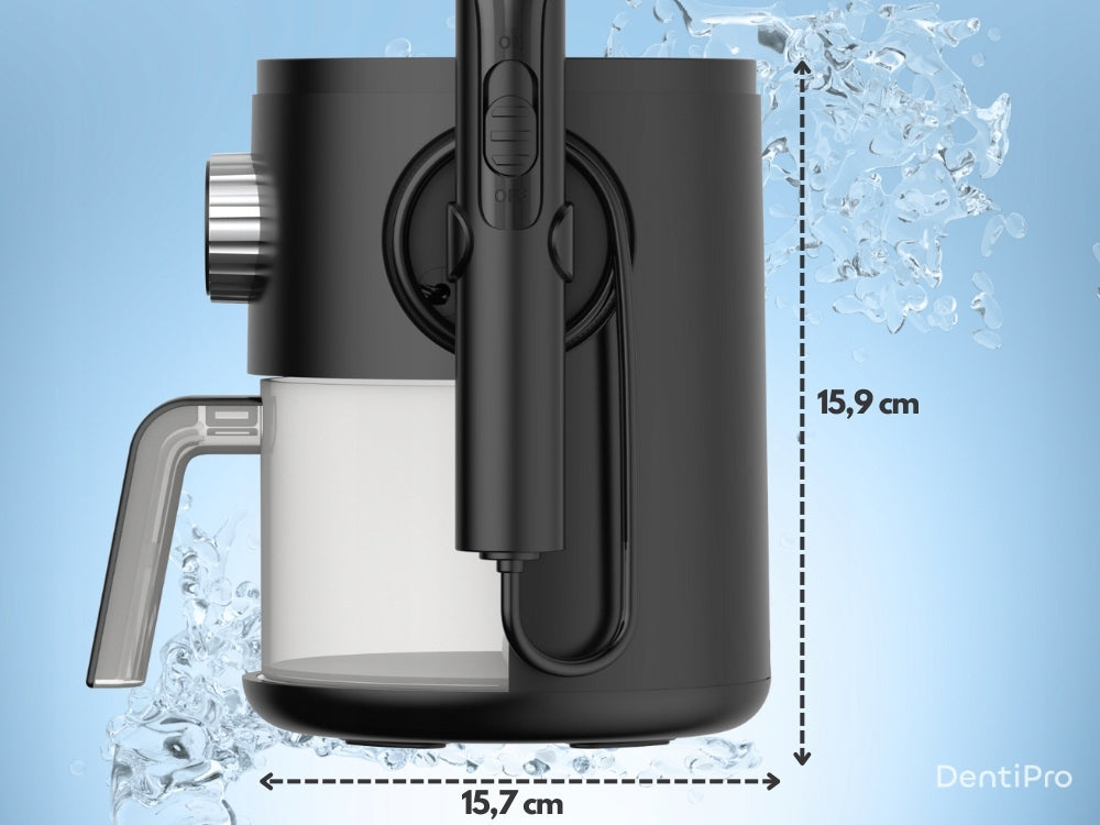 Tooth Irrigator DentiPro 3 Modes + 8 Nozzles - Wireless and Dental Kind wireless