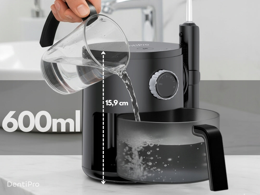 Tooth Irrigator DentiPro 3 Modes + 8 Nozzles - Wireless and Dental Manufacturer code SWF-07