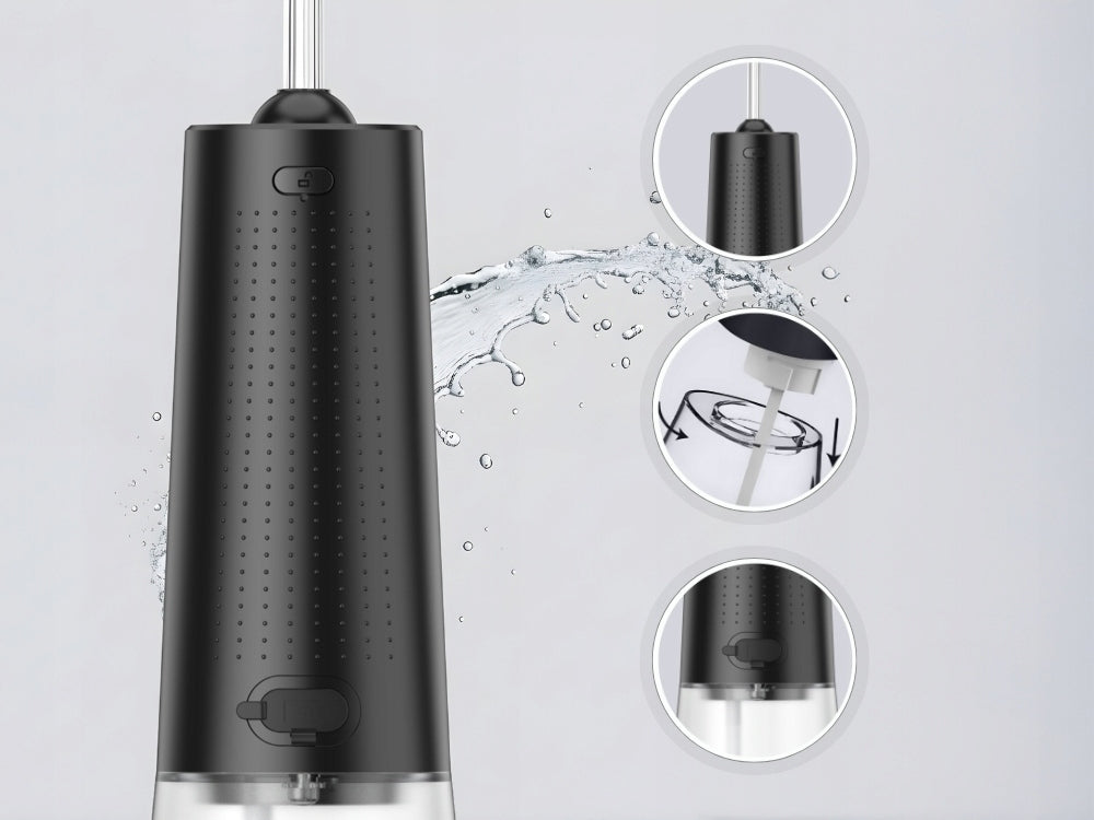 Tooth Irrigator DentiPro 5 Modes + 6 Nozzles - Wireless and Dental Kind wireless