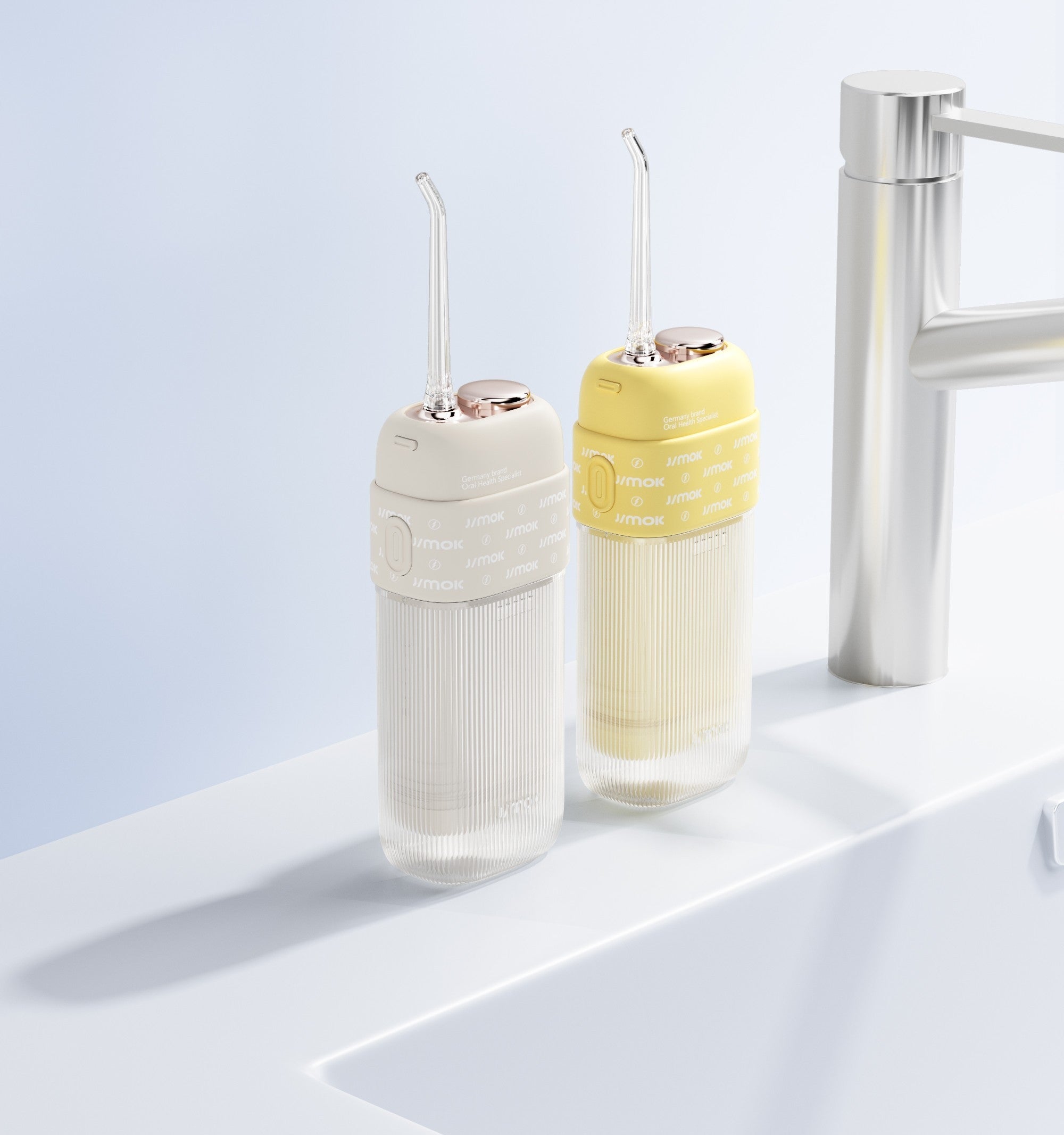 Tooth Irrigator Jimok S5 White 8 Pressure Levels Folding IPX8 White Brand JIMOK