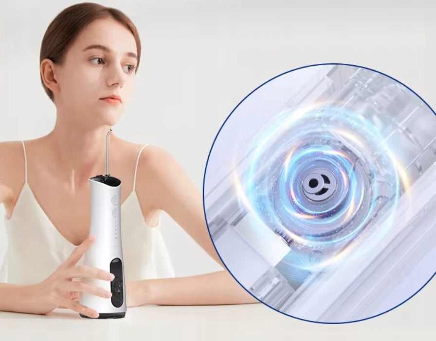 Tooth irrigator AI&JL wireless USB-C IPX7 5 tips 300ml Color white