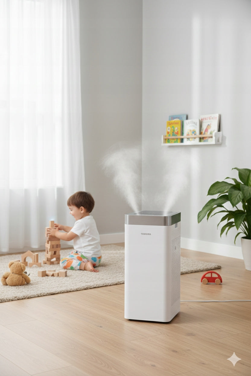 Toshiba CAF-Y92XPL HEPA Air Purifier H13 Carbon For Allergy Quiet Dominant color white