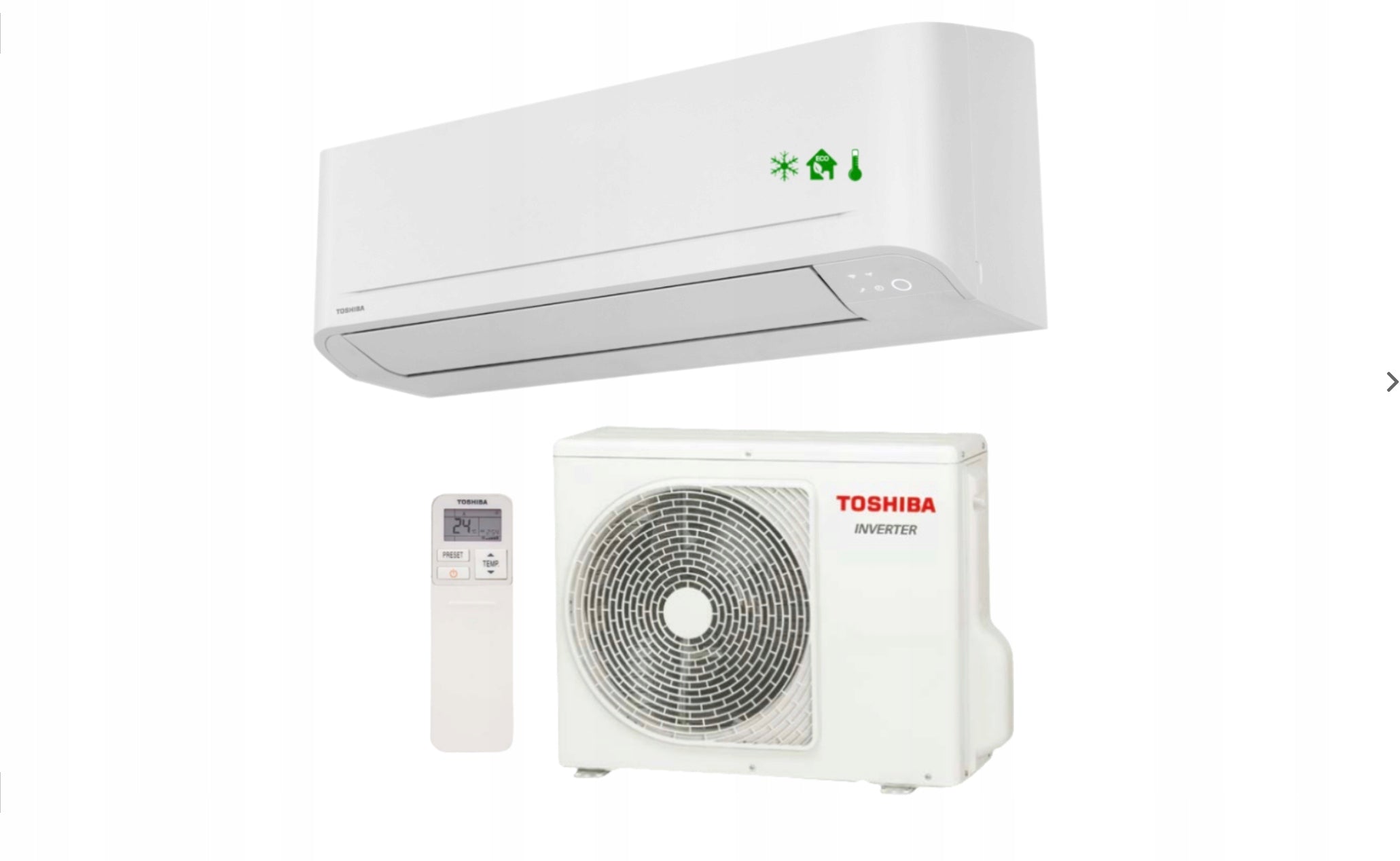 Toshiba SEIYA 2 5kw air conditioner with Wa-Wa installation and surroundings Brand Toshiba