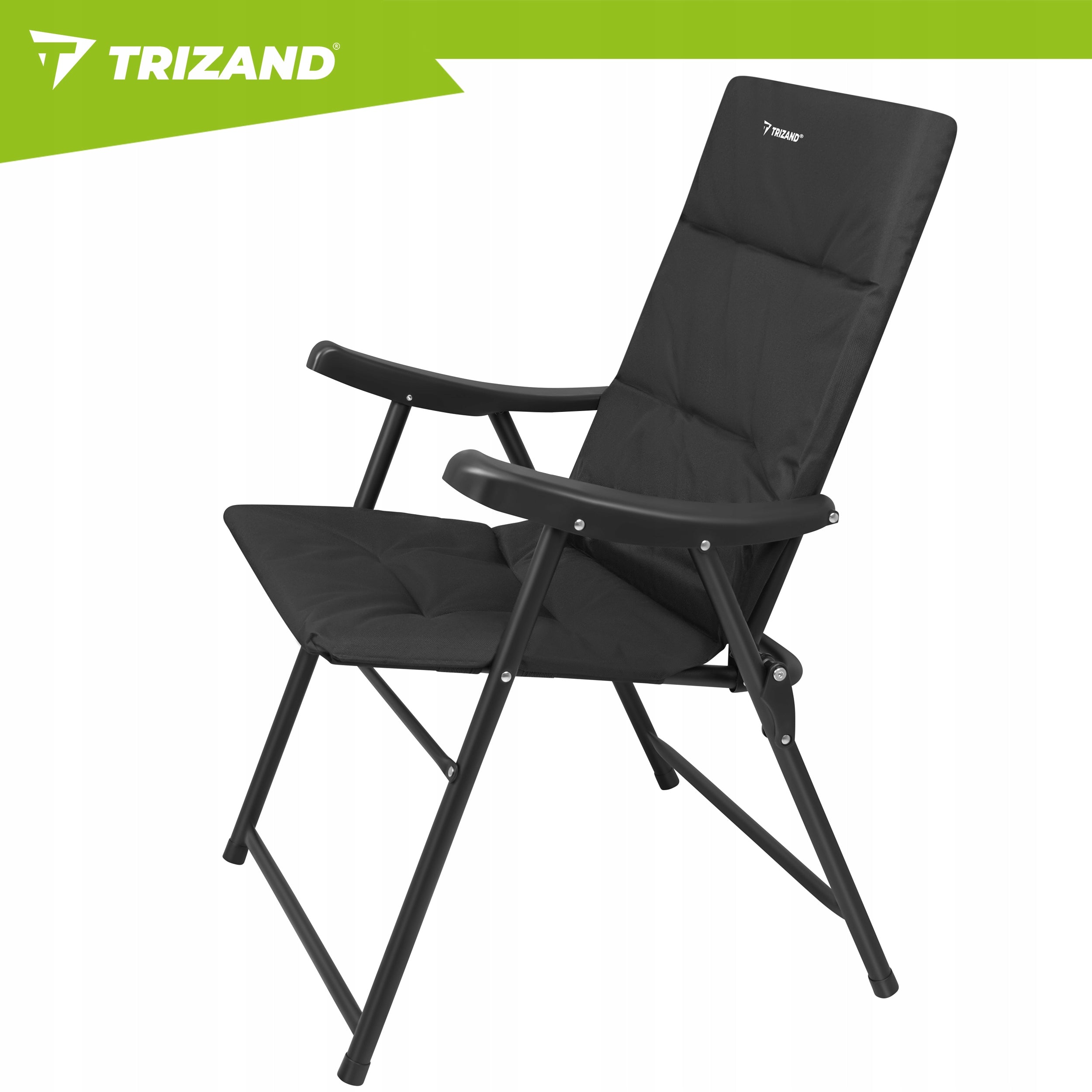 Tourist Chair with Backrest Folding Beach Garden Camping Chair Manufacturer code Krzesło turystyczne 59x70x91cm Trizand