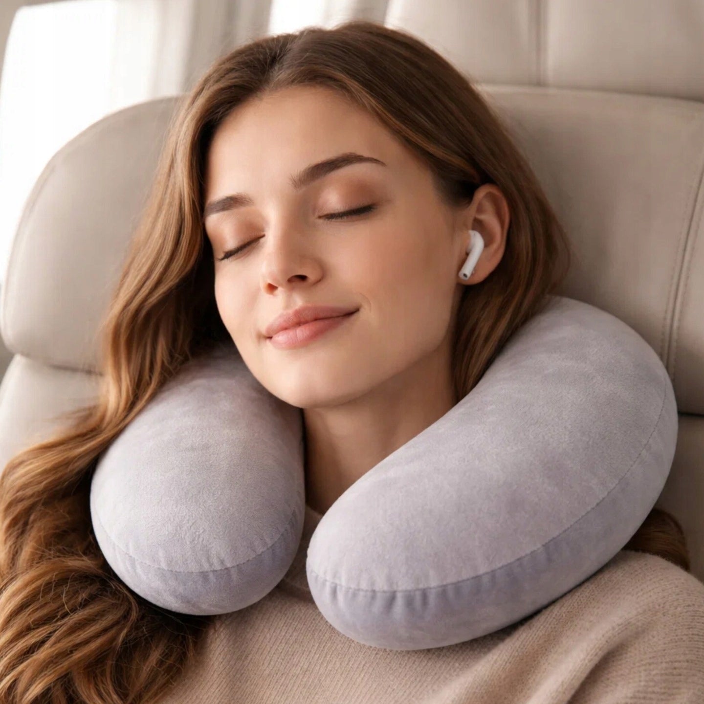 Tourist Neck Crib Travel Pillow For Car Airplane Travel Manufacturer code Rev09