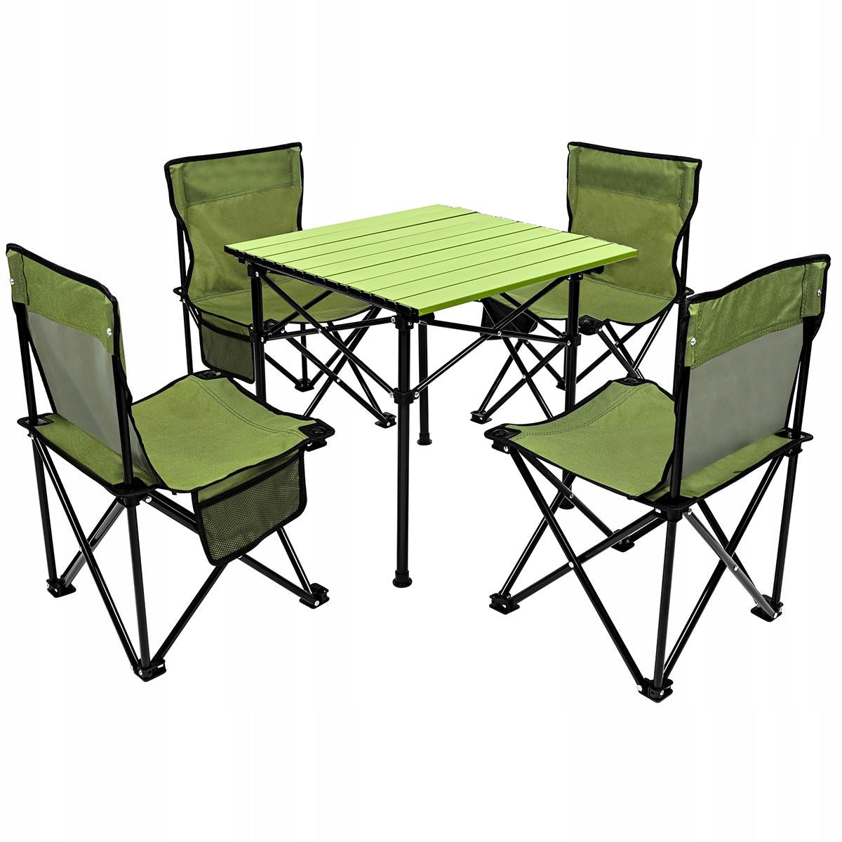 Tourist Set 5in1 Table Folding Table 4 Chairs Camping Cover