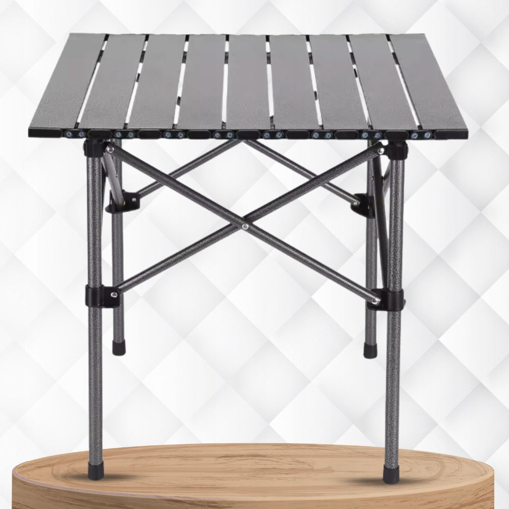 Tourist Table Folding Garden Aluminum 51x53x50 Lightweight Packaging status original