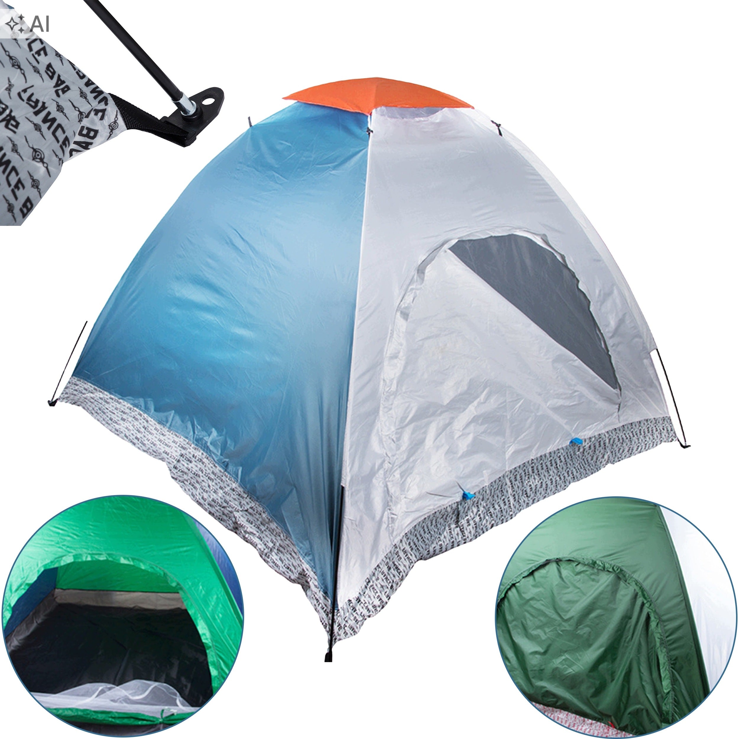 Tourist Tent 2 Person Lightweight Camping With Summer Camping Cover Packaging status original
