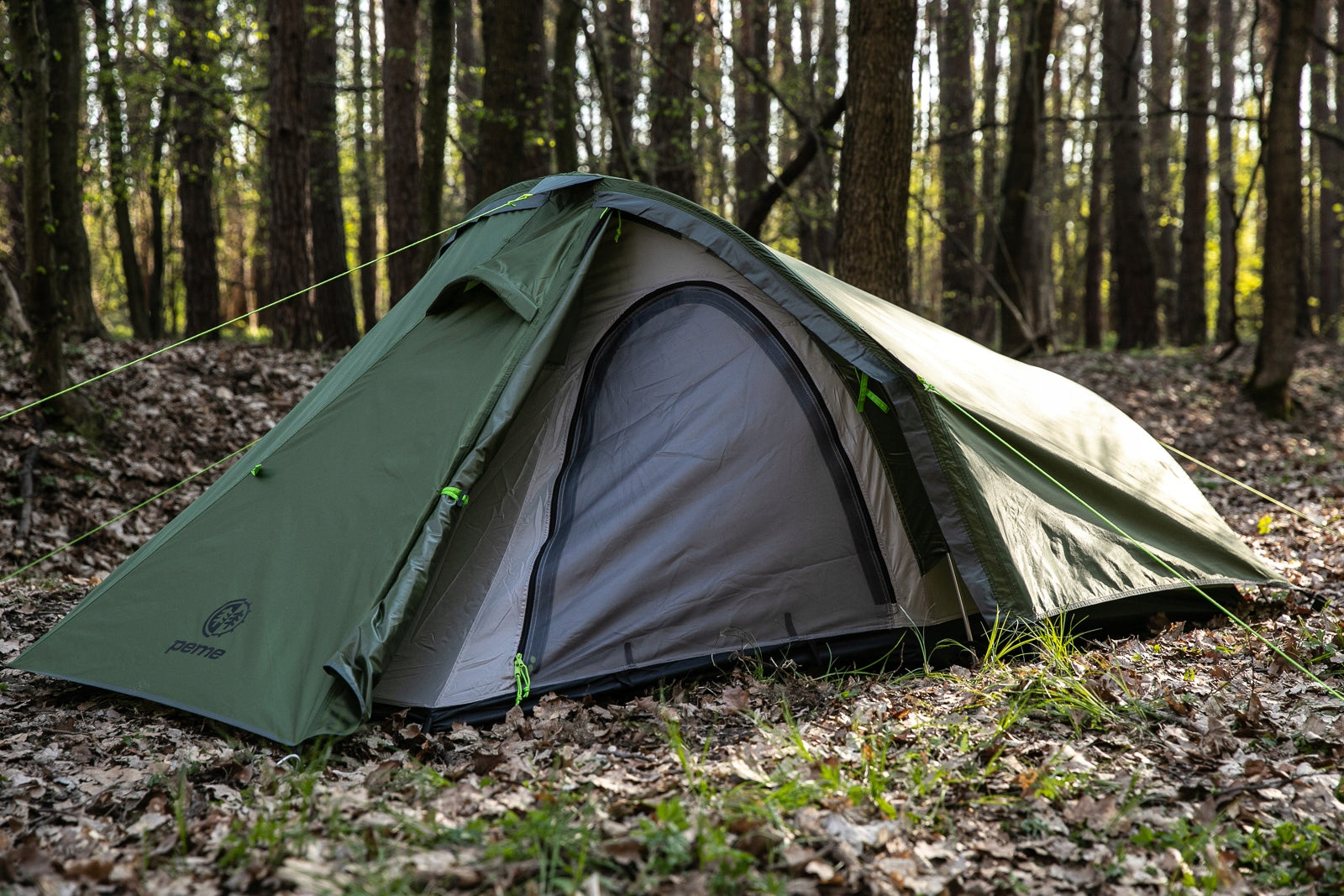 Tourist Tent Expedition Peme 2.47kg Camping 2 Person Vestibule Model Forest 2
