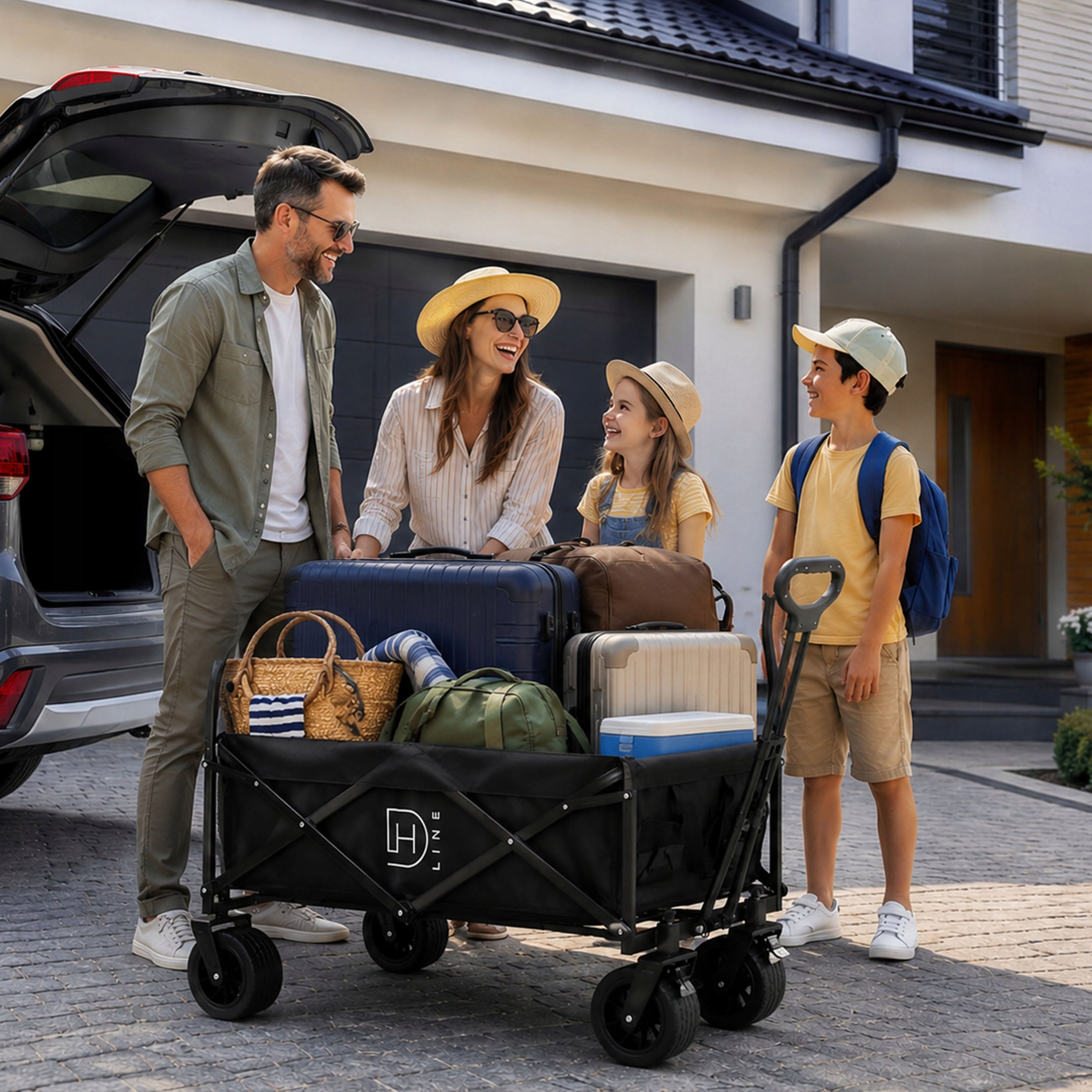 Tourist Trolley Beach Transport Folding Off-Road Wheels 200l 150kg Brand no brand