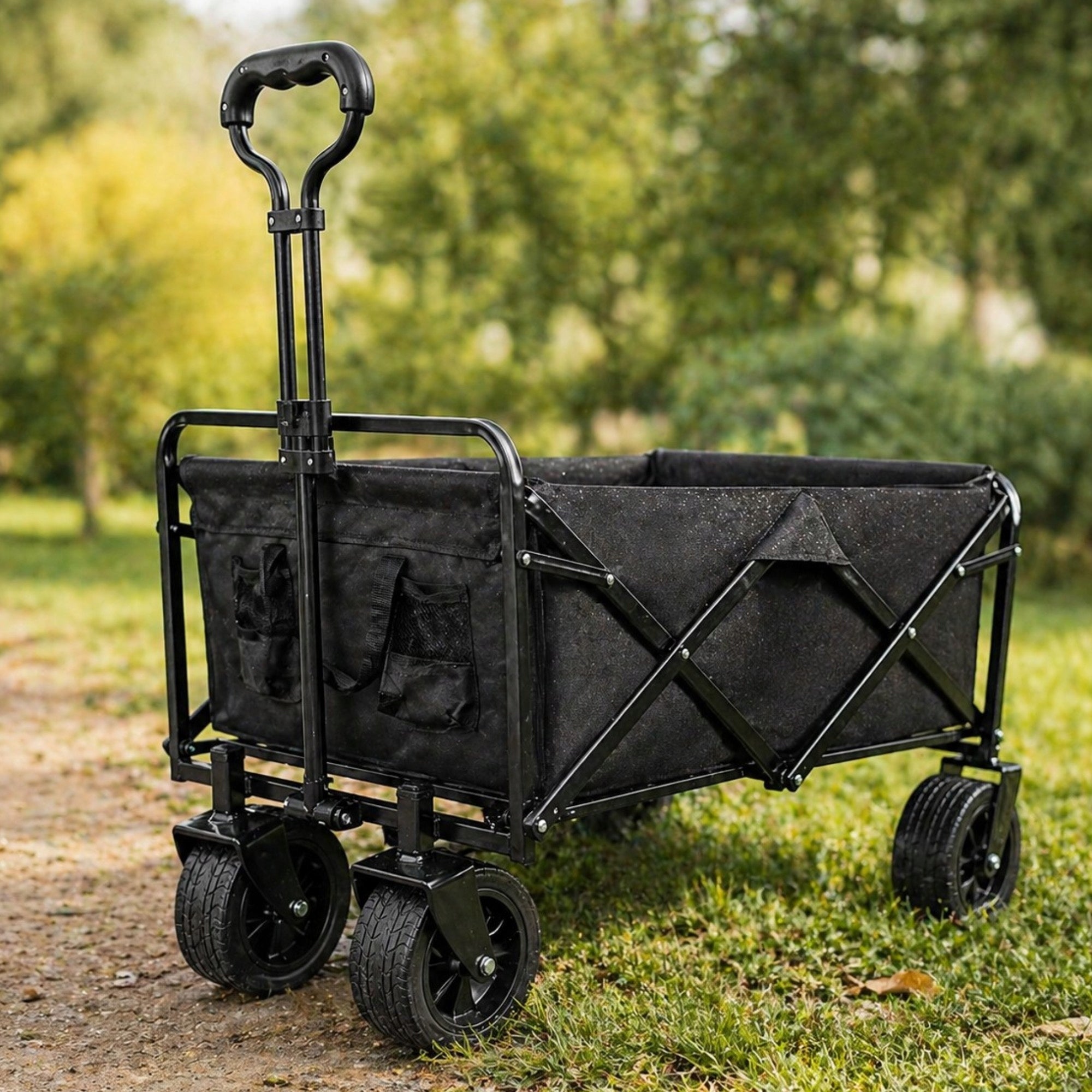 Tourist Trolley Folding Garden 120L 100kg Off-road Large Beach Wheels Brand no brand