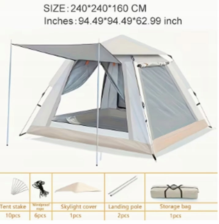 Tourist tent automatic 240x240x160cm 6 person self-folding Waterproofness 2000 mm