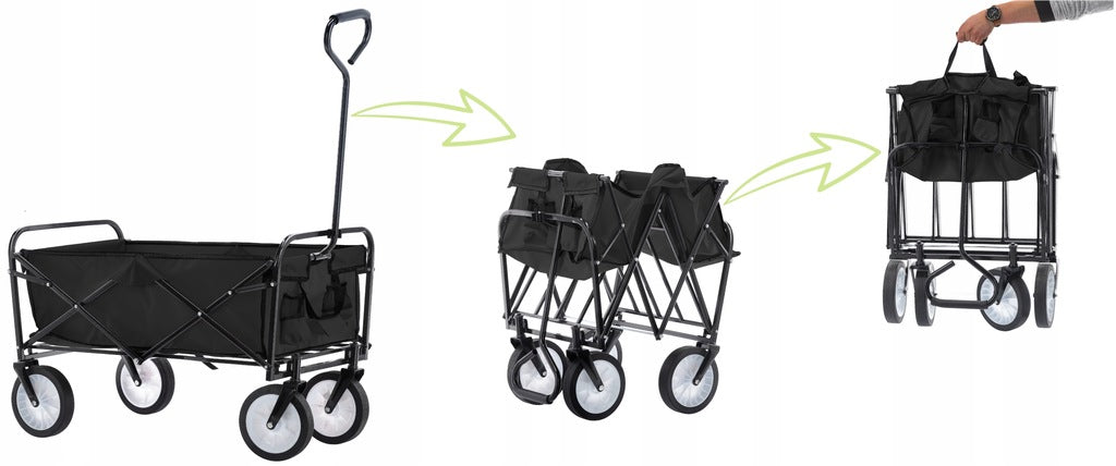Tourist trolley folding transport strong large 4 wheels Wheels number 4