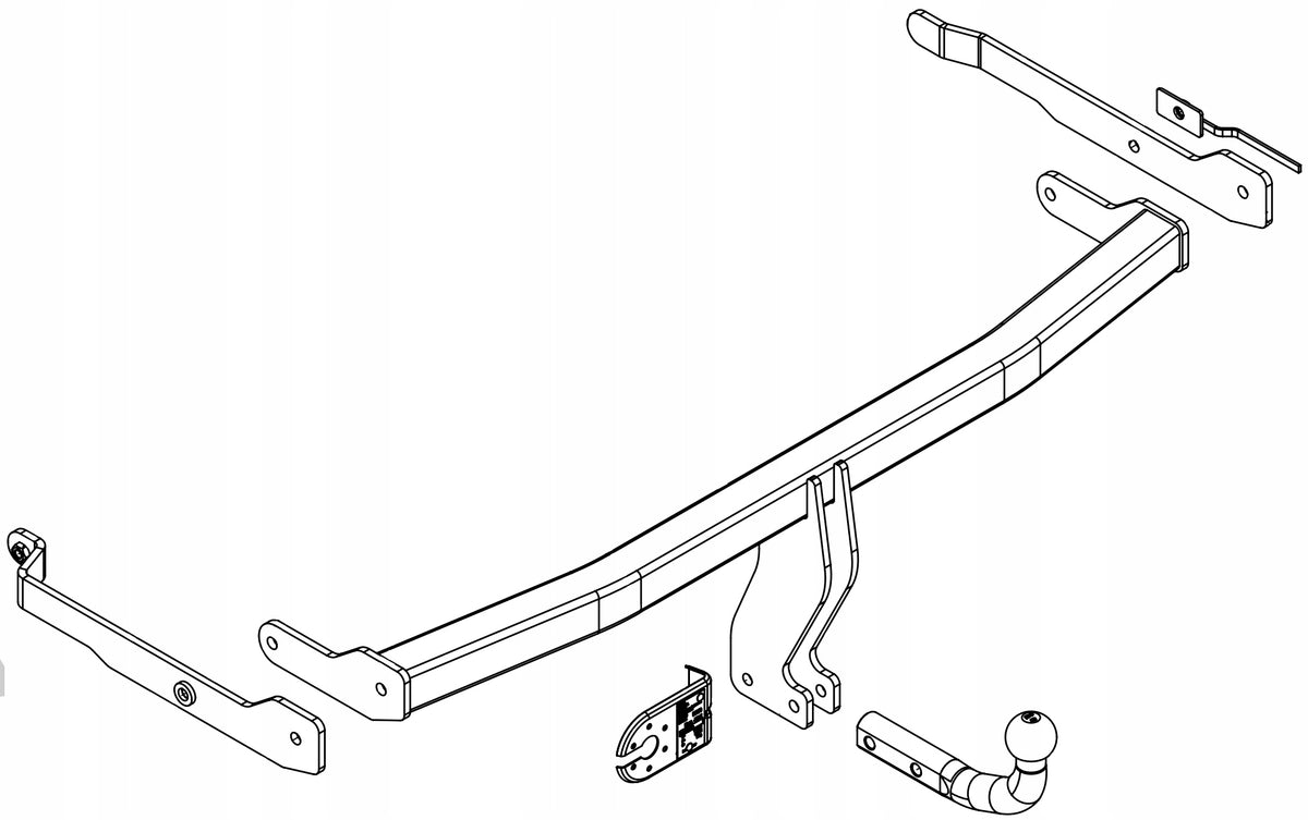 Towbar + Harness 7pin RENAULT Megane II htb. Manufacturer's catalog number R-030