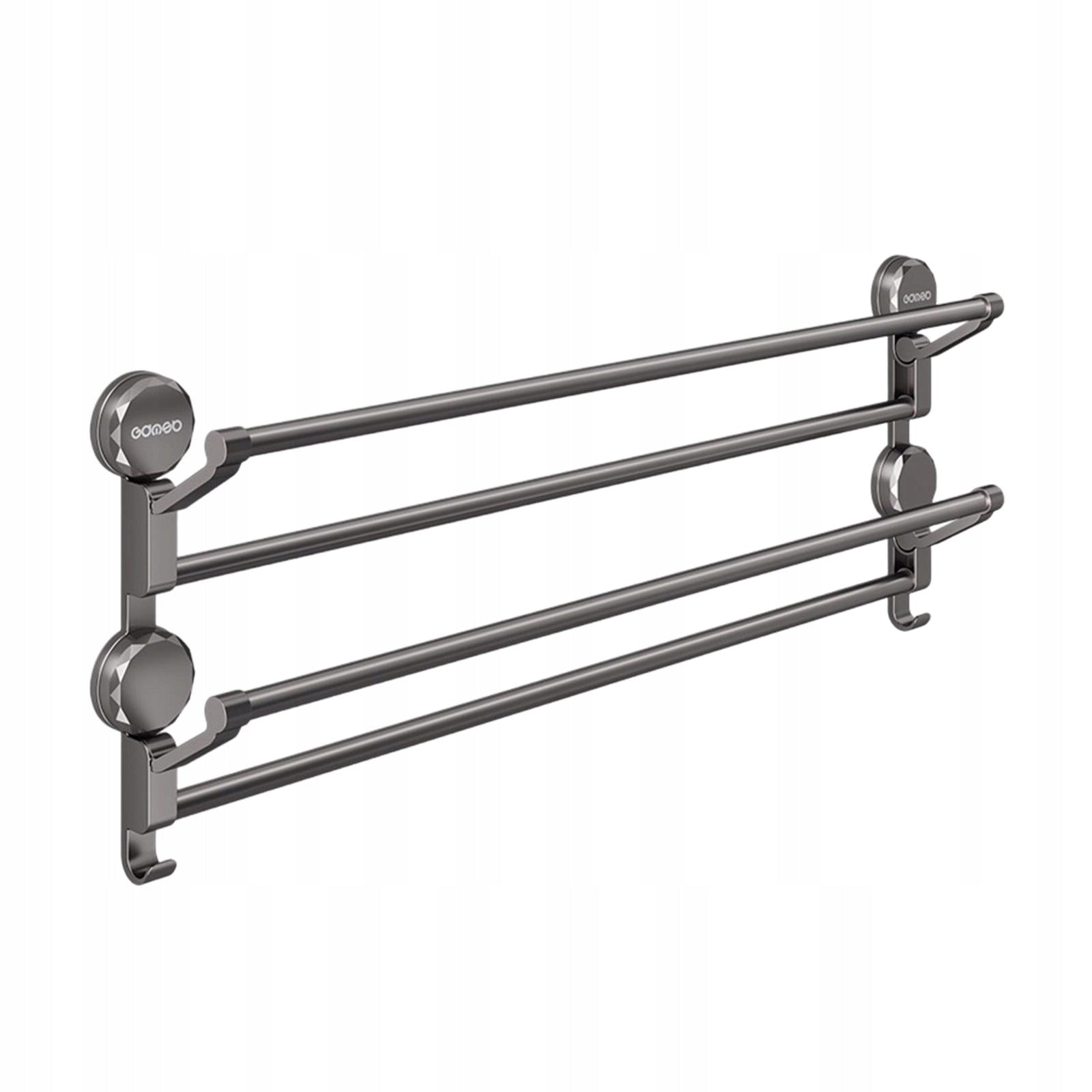 Towel Holder Door Shoe Hanger Bathroom, Versatile Storage Rack, Gray 50cm Packaging status original