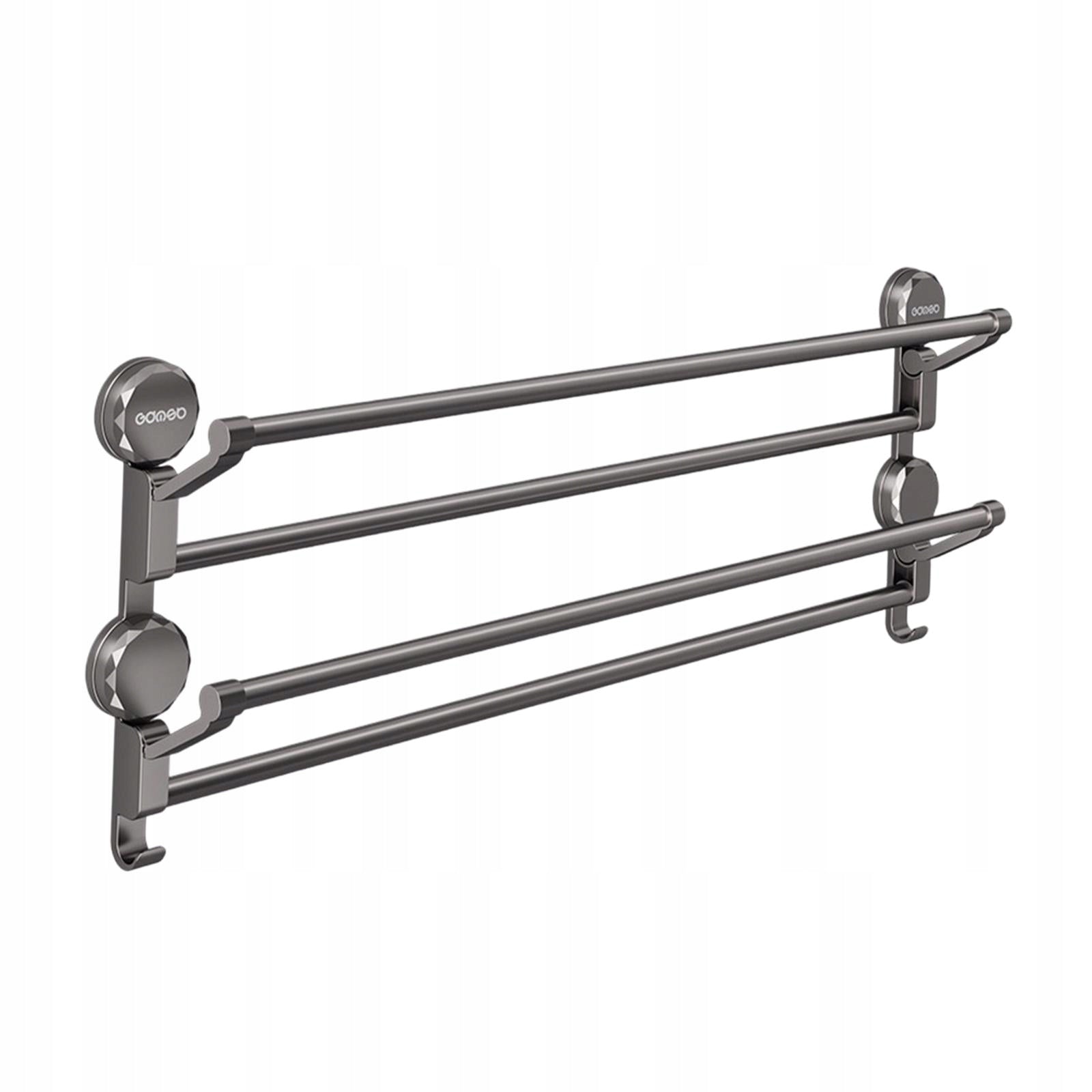 Towel Holder Door Shoe Hanger Bathroom, Versatile Storage Rack, Gray 50cm