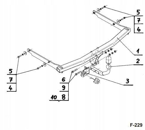 Towing Hook FORD Focus C-Max 2003-2010 + 7PIN+ADAPTER FREEBIE 7/13 Manufacturer Steinhof