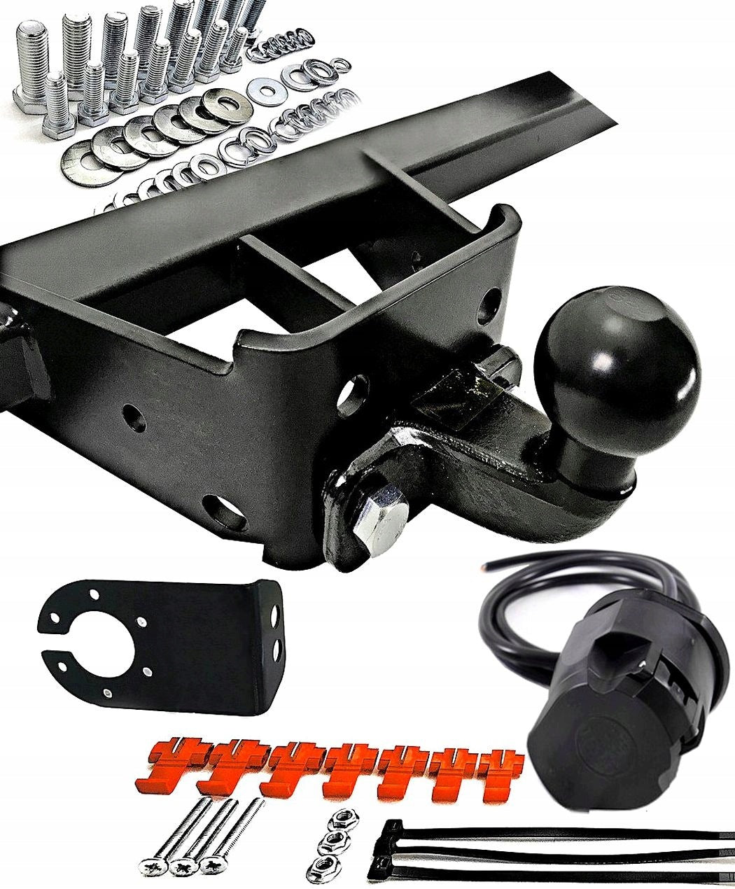 Towing Hook + Harness 7Pin Renault Master Movano Interstar 98-2010 2300kg