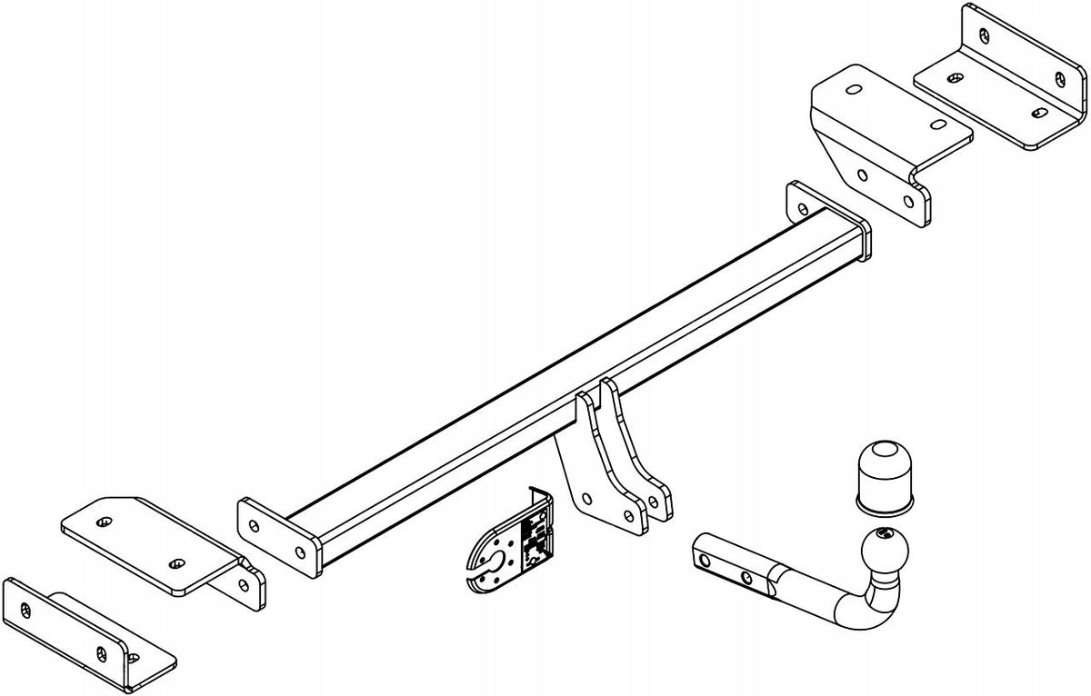 Towing Hook + Module 7 PIN Hyundai ix35 2009 - 2015 2200kg Manufacturer's catalog number J/038 M/7 S