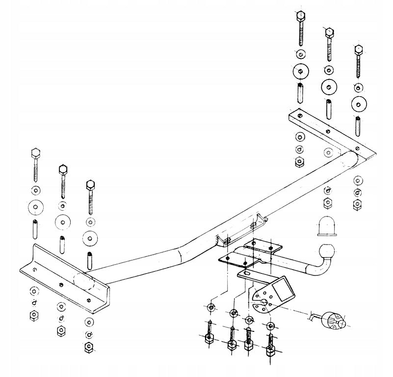 Towing Hook Opel Astra 1 I F Sedan 91-02 Manufacturer Steinhof