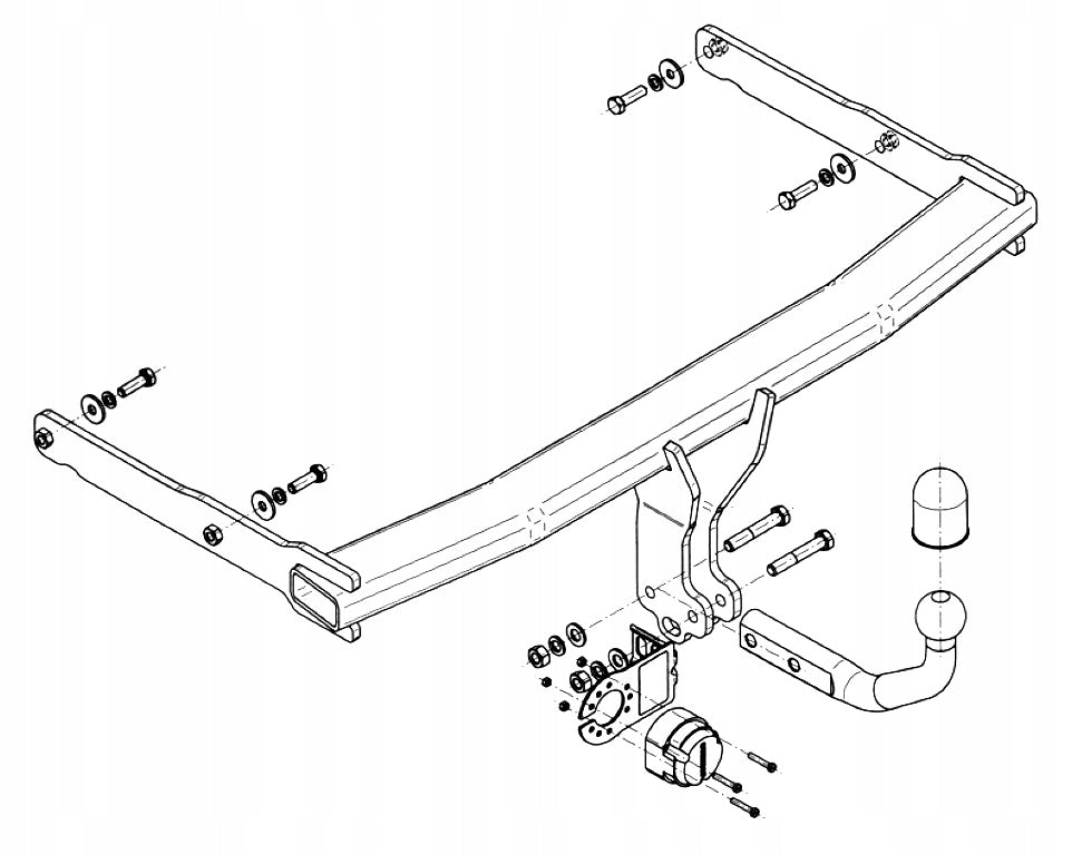 Towing Hook SOLO New Audi A6 Allroad C7 4G Kombi 12-18 Manufacturer Steinhof