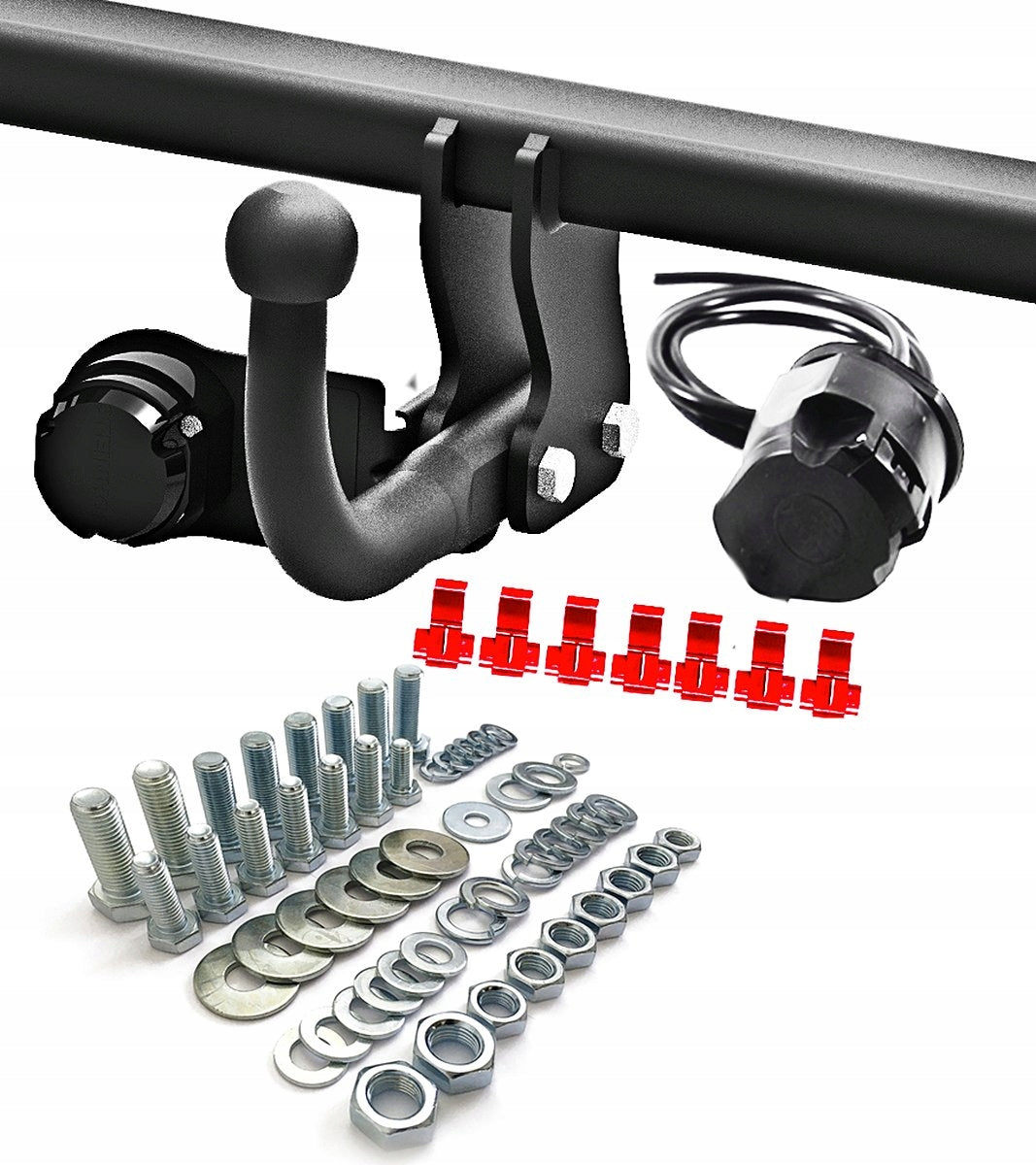 Towing hook + harness 7pin SKODA Fabia 1 I 6Y htb