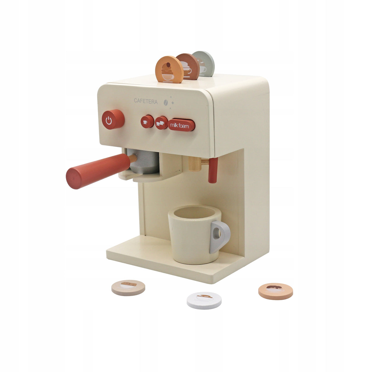 Toy Coffee Maker Wooden Coffee Service for Kids Large Set Brand no brand