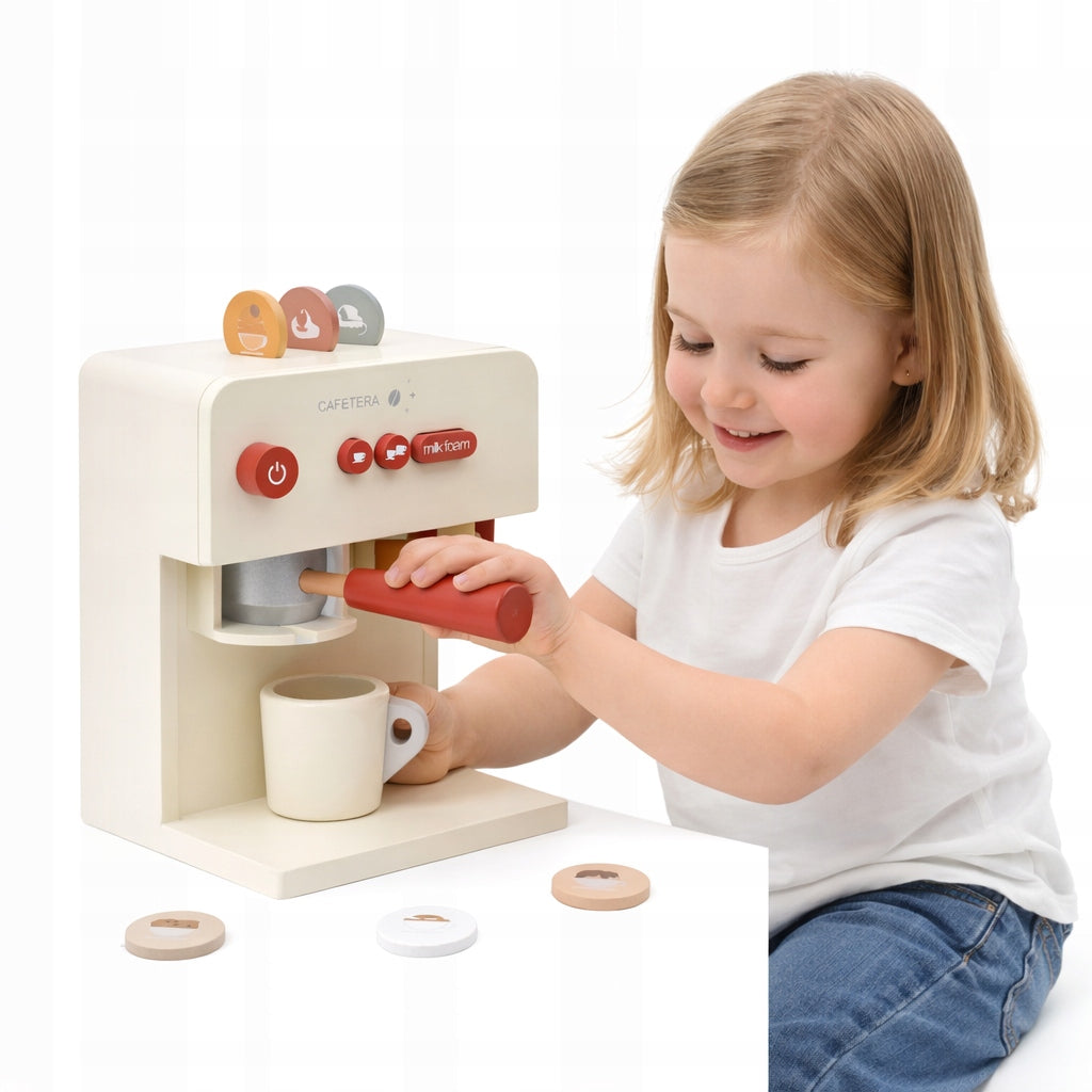Toy Coffee Maker Wooden Coffee Service for Kids Large Set Manufacturer code W10D632