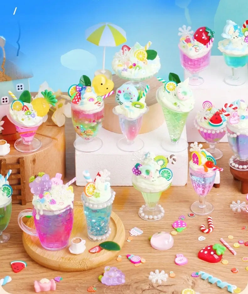 Toy DIY COLORFUL DESSERT DRINKS Do It Yourself SENSORY SET Packaging status original