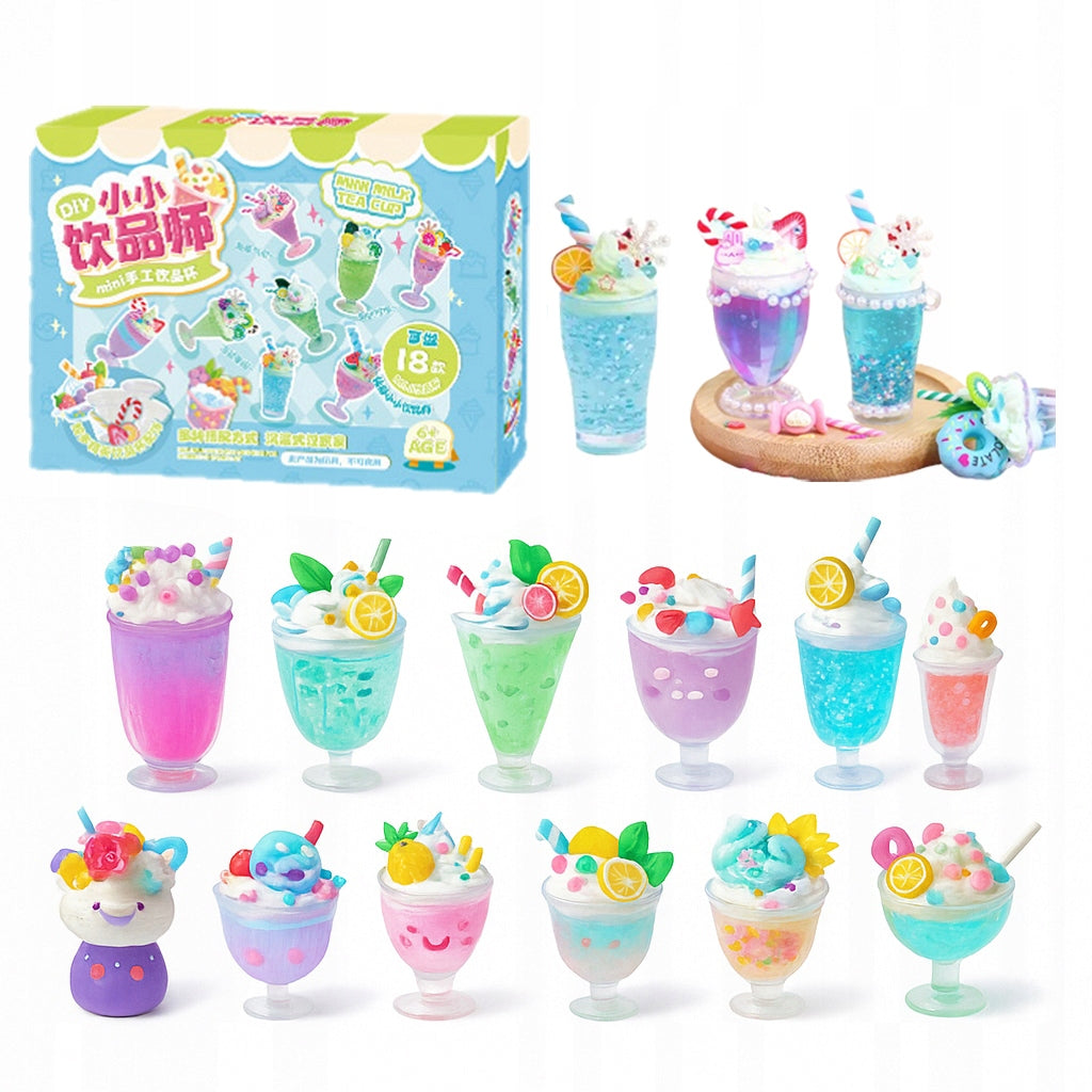 Toy DIY COLORFUL DESSERT DRINKS Do It Yourself SENSORY SET